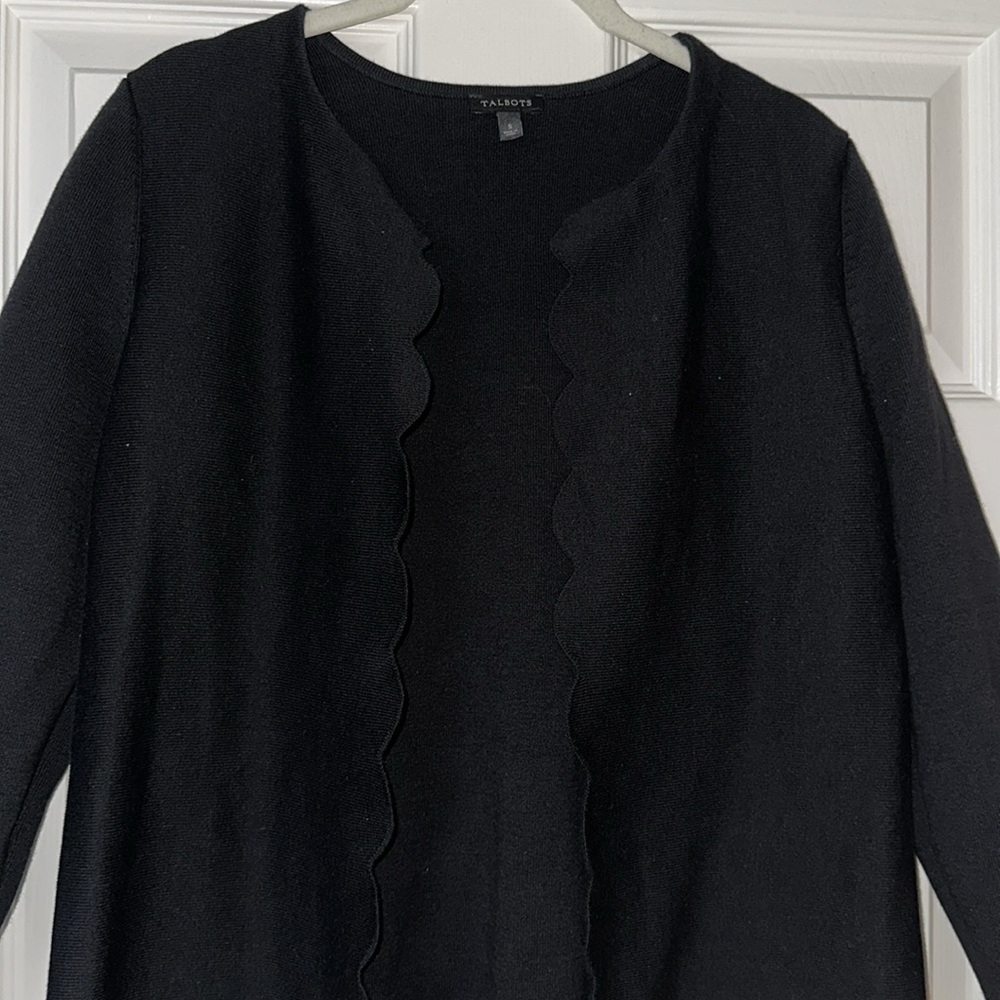 Talbots Scallop Edge Cardigan - Picture 3 of 7